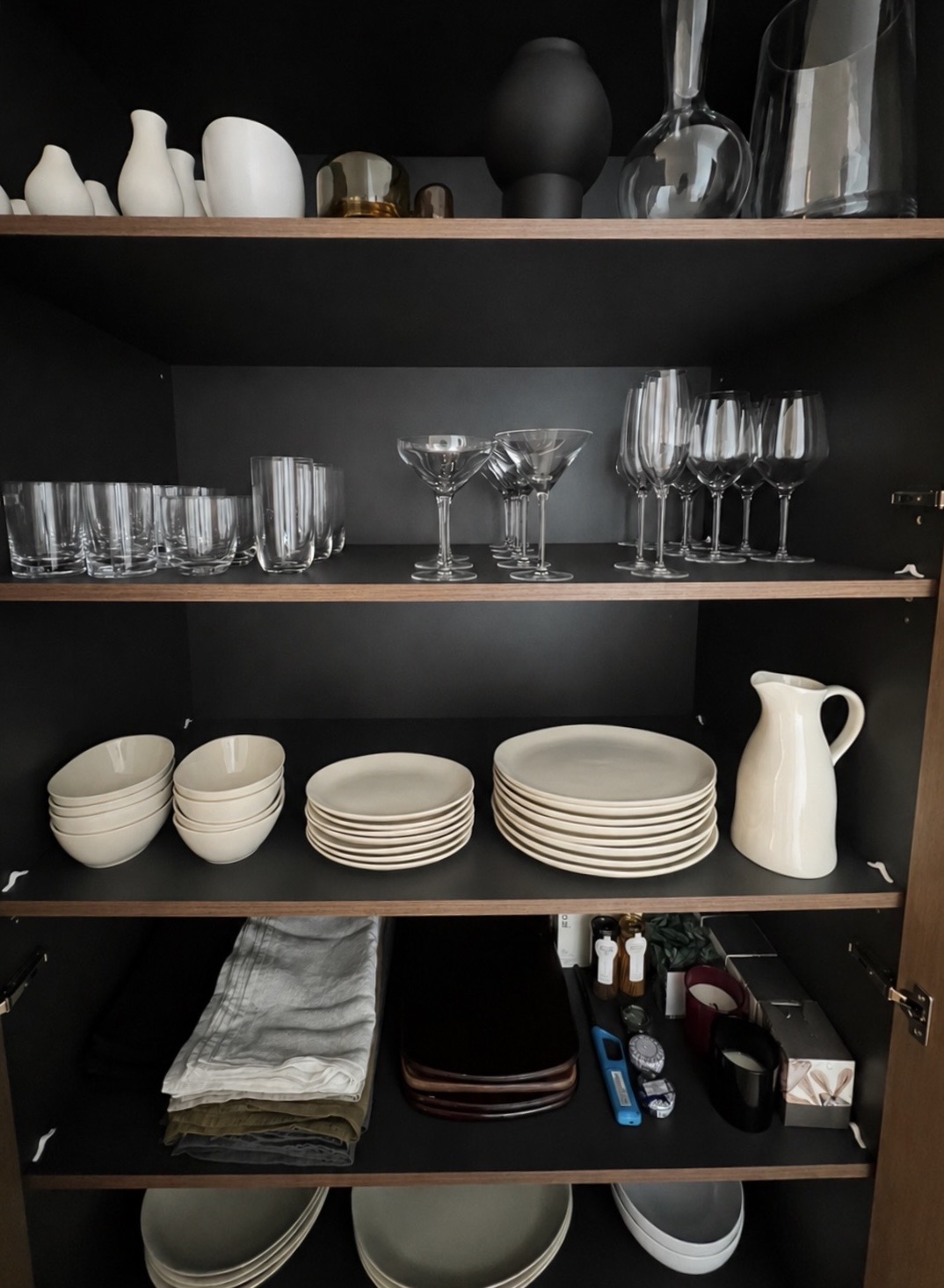 Neatly organized shelves and home storage solutions